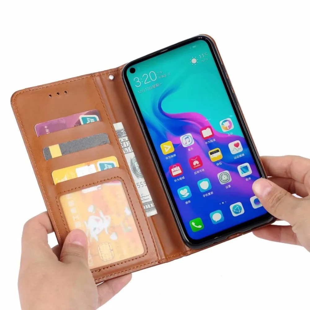 Для huawei nova 4 чехол Магнитная Подставка Крышка huawei nova 4 чехол для телефона вьетнамки из искусственной кожи слот для карты Крышка защитный экран