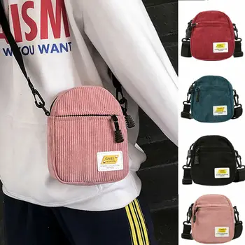 

New Women Soft Corduroy Bag Solid Color Handbags Tote Beach Shoulder Bag Small Crossbody Bags Fashion Ladies Messenger Bags