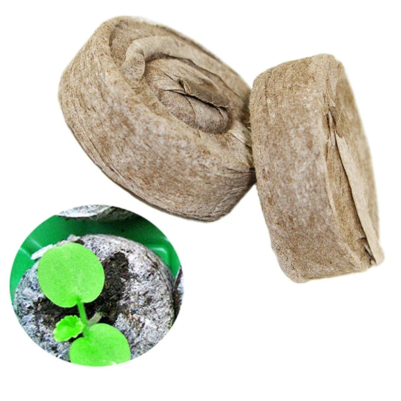 

6pcs Seed Nursery Block Starting Plugs Starter Nutrient Seeds Substance Seedling Planting Flowers Soil Block Garden Supplies