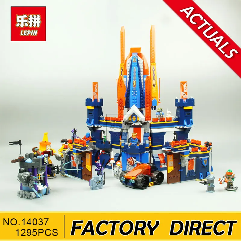 

Lepin 1295pcs Knights Knighton Castle Model Building Blocks 14037 Assemble Bricks Children Toys Games Nexus Compatible With 7035