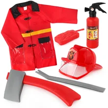 Детская игрушка огненный колпачок огнетушитель водяной пистолет пожарный игровой костюм водонепроницаемый пожарный сервис реквизит для сцены
