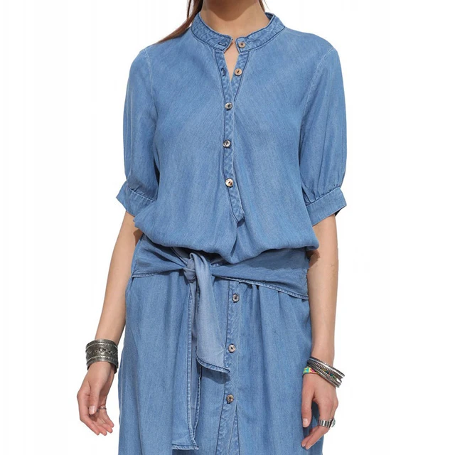 jean blouse dress