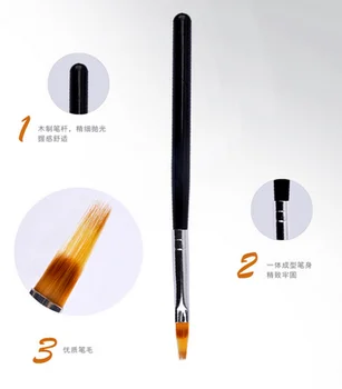 

by dhl or ems 200pcs Painting Pen Drawing Brush UV Gel Polish Gradient Wooden Handle Manicure Nail Art Tool new
