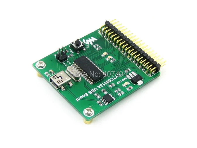 

5pcs/lot CY7C68013A Board EZ-USB FX2LP CY7C68013A USB Module with Embedded 8051 &24LC64 (EEPROM) onboard Development Board Kit