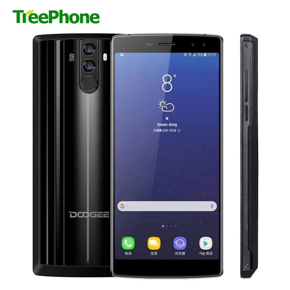 12000 мАч DOOGEE BL12000 смартфон MTK6750T Octa Core 4 ГБ + 32 6 0 ''FHD 18:9 Дисплей 16.0MP Камера