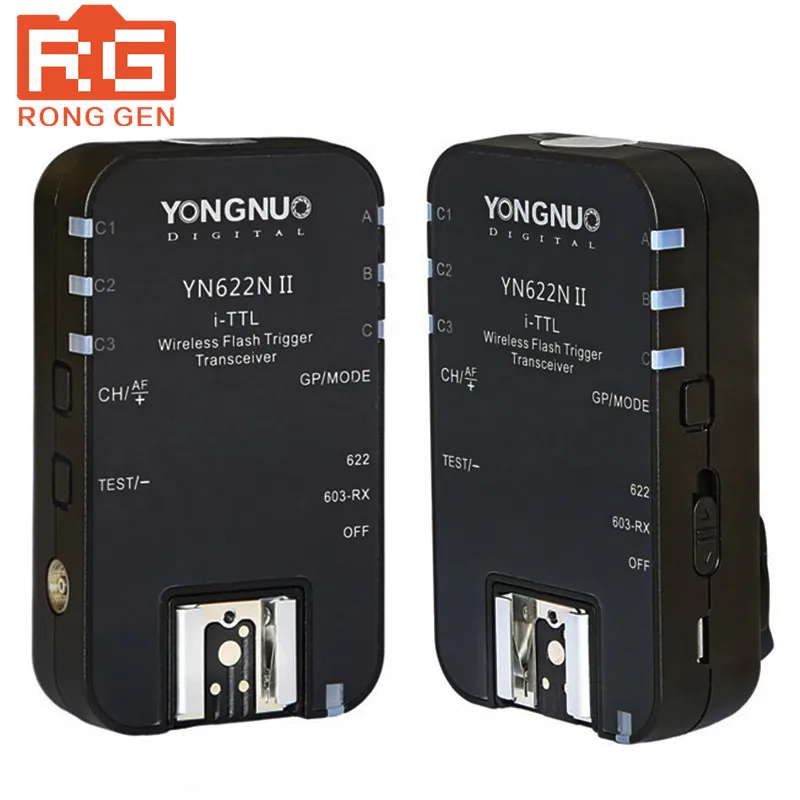 Новый модернизированный беспроводной триггер Yongnuo YN622NII для камер Nikon 2 трансивера
