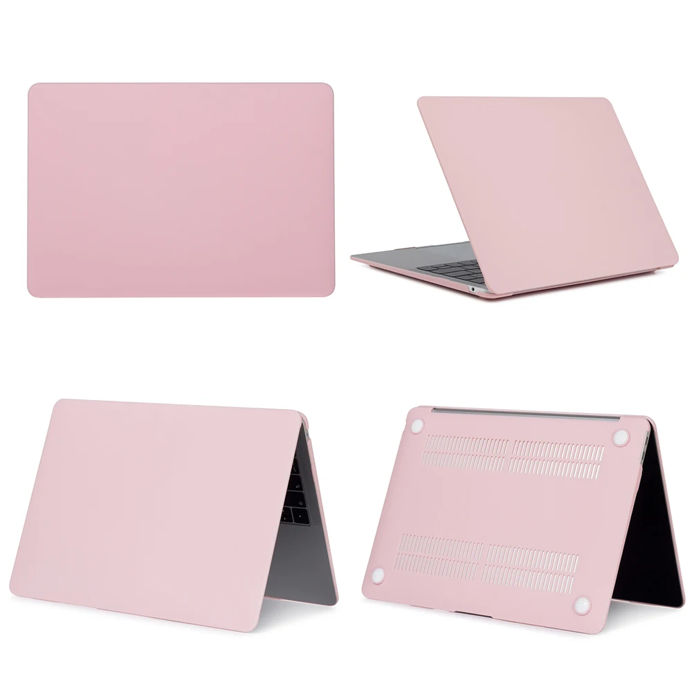 New pink Чехол для ноутбука Apple Macbook Air 13 A1932 Pro retina 11 12 13 13,3 15 сенсорная панель для Macbook Air 13 A1396 A1466+ чехол для клавиатуры - Цвет: New pink