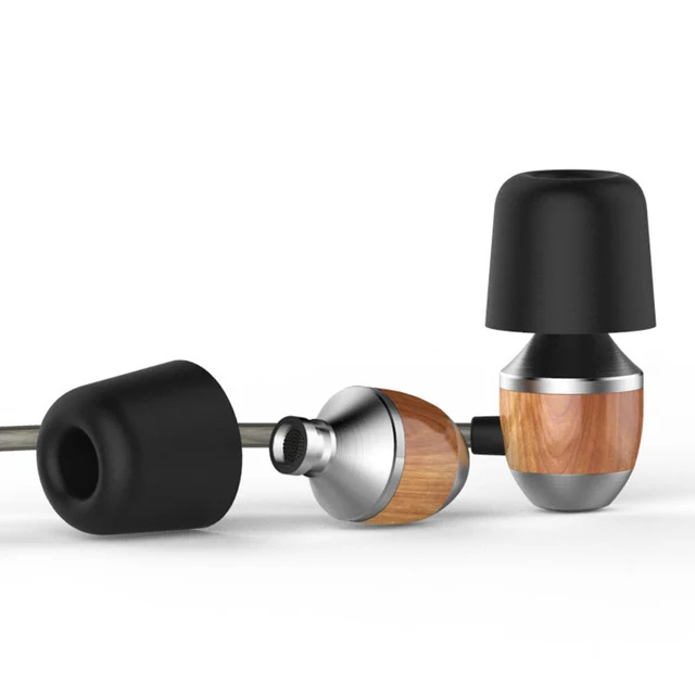 Original VJJB K4 K4S Wooden In-Ear Earphone Magic Sound Bass Earphones for iPhone Samsung Xiaomi Huawei