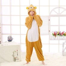 1 шт. Лидер продаж San-x Медведь рилаккума для релакса Onesie взрослых для мужчин женщин пижамы мягкие фантазии аниме Pijima общая ночное белье Onepie