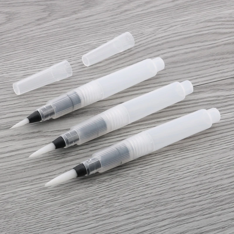 3PC Paint Brush Water color brush Pens carry art Pencil Soft Watercolor Brush Pen For Calligraphy Painting Office Supplies