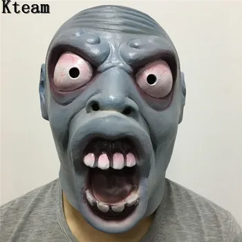 

2017 New Scary Silicone Face Mask Alien Ufo Extra Terrestrial Party ET Horror Rubber Latex Full Masks For Costume Party Cosplay