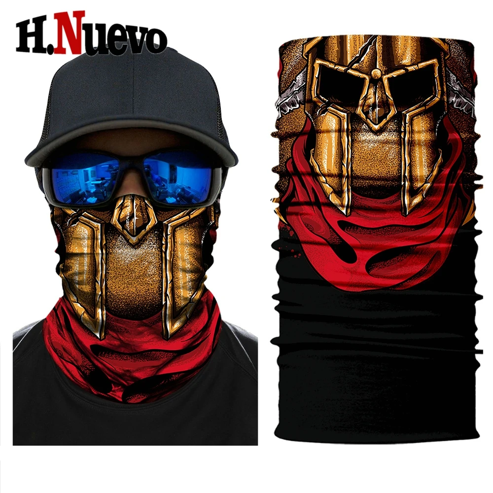 

2019 Latest Motorcycle Skull Face Mask Bandana Headband Scary Ghost Masks Masque Moto Motorbike Outdoors Sports Balaclava Winter