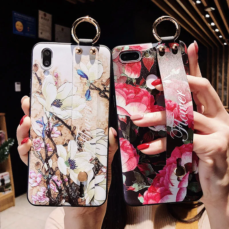 Чехол для Samsung Galaxy S10 Plus чехол Funda наручный ремешок TPU силиконовая задняя крышка S10E