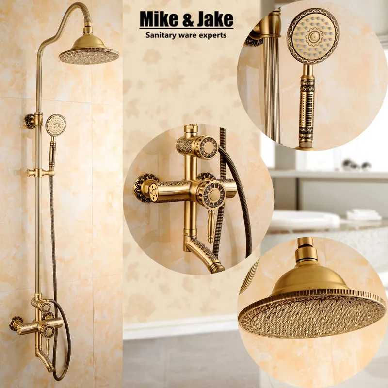 Смеситель для душа в стиле ретро настенный ручной из латуни SRH9988|faucet set|shower faucet