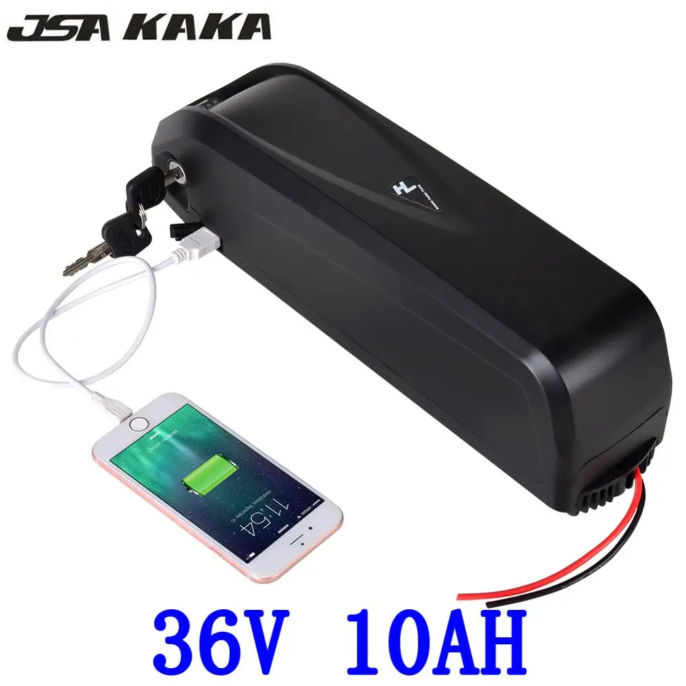 36В Ebike 500 Вт 10ач 11ач батарея для электровелосипеда литиевая с usb-портом 15а BMS + 2а