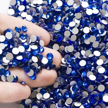 

non hotfix flat back nails ss20 sapphire color 1440 pcs each pack ,super shiny crystal non hot fix diamond free shipping