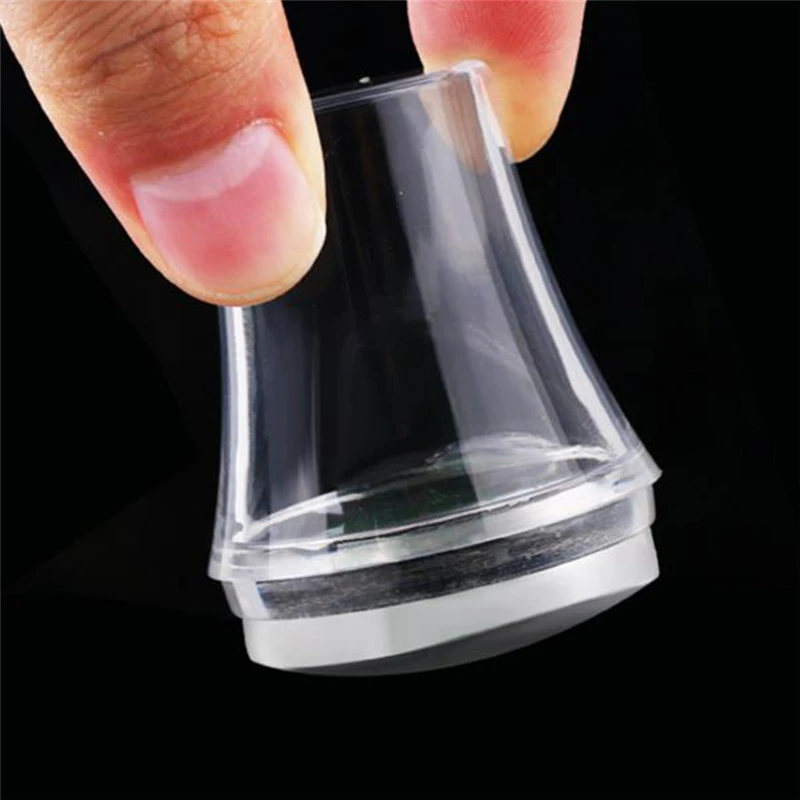 1 Набор ногтей штамповка мягкий желе прозрачный штамп скребок деление печать DIY Дизайн ногтей штамповка лак инструмент для ногтей
