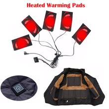 Новая одежда грелку USB электрические нагревательные колодки 3 шестерни регулируемый углеродного волокна с подогревом