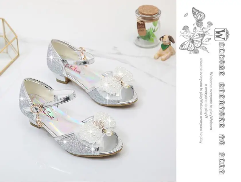 Pearl Rhinestone Princess shoes-33