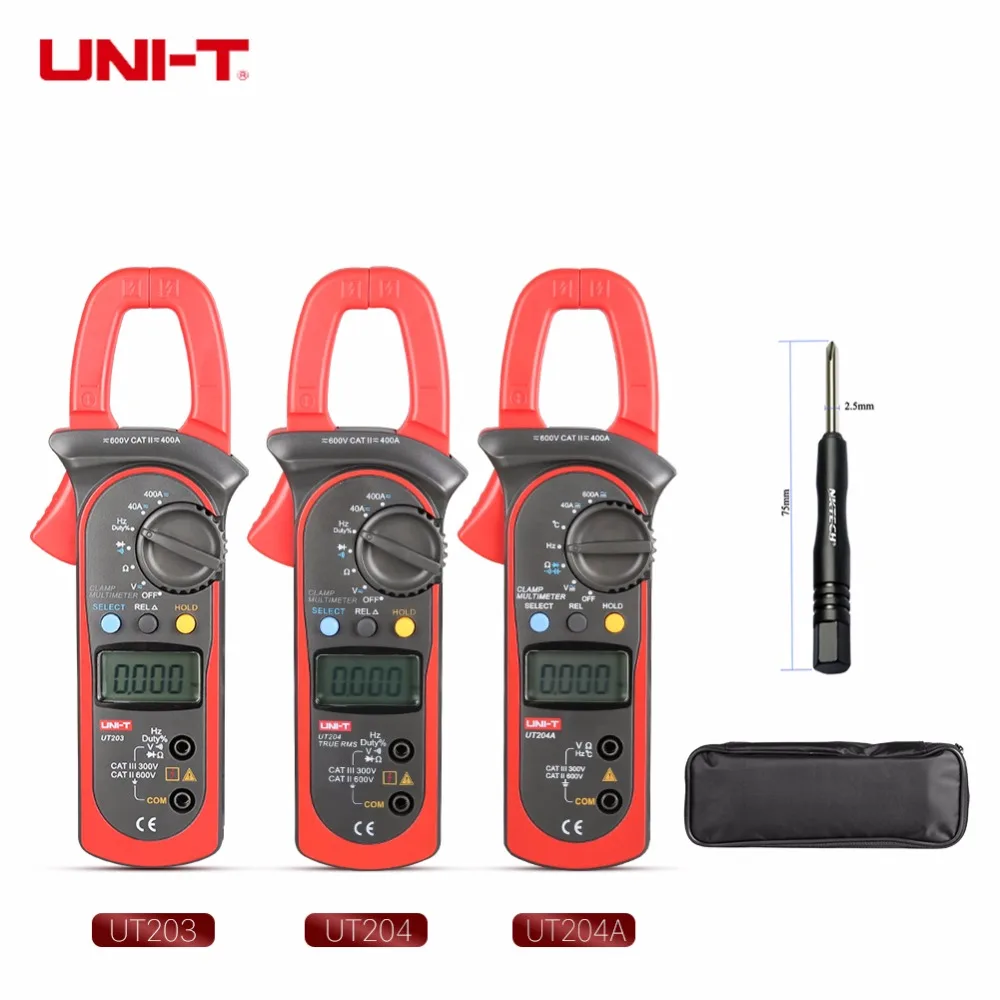 Цифровой мультиметр UT203 UT204 UT204A измеритель напряжения переменного и постоянного