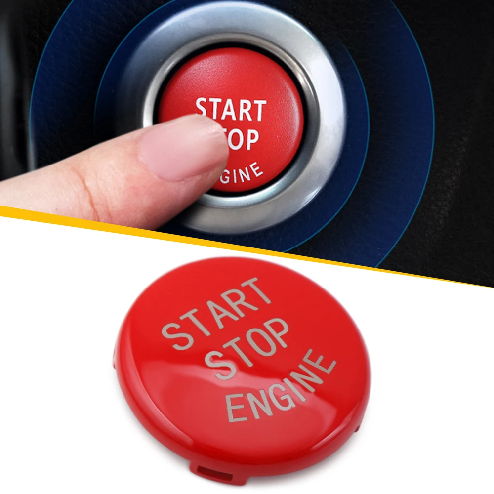 Car Engine START Button Replace Cover STOP Switch Key Decor for BMW X1 E84 X3 E83 X5 E70 X6 E71 Z4 E89 3 5 Series E90 E91 E60 | Автомобили