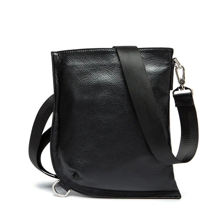 

Brand Men's Bag Business Genuine Men's Single Shoulder Bag Vertical Head Cotton Leather Slant Bag Men's Postman Bag