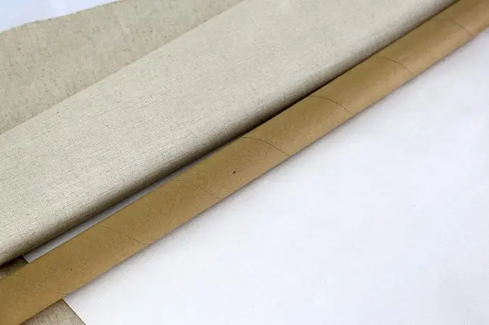 328g linen blend quality painting canvas roll for stretched canvas with fine texture 28/38/48/58cm wide