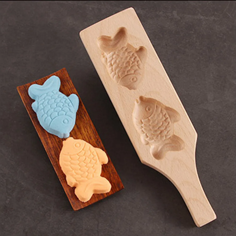 

Cake Decorating Tools Flower Shapes Handmade Environmental Wooden Mooncake Mold for Ice Making Cake Stand bonbon Chocolate Mold