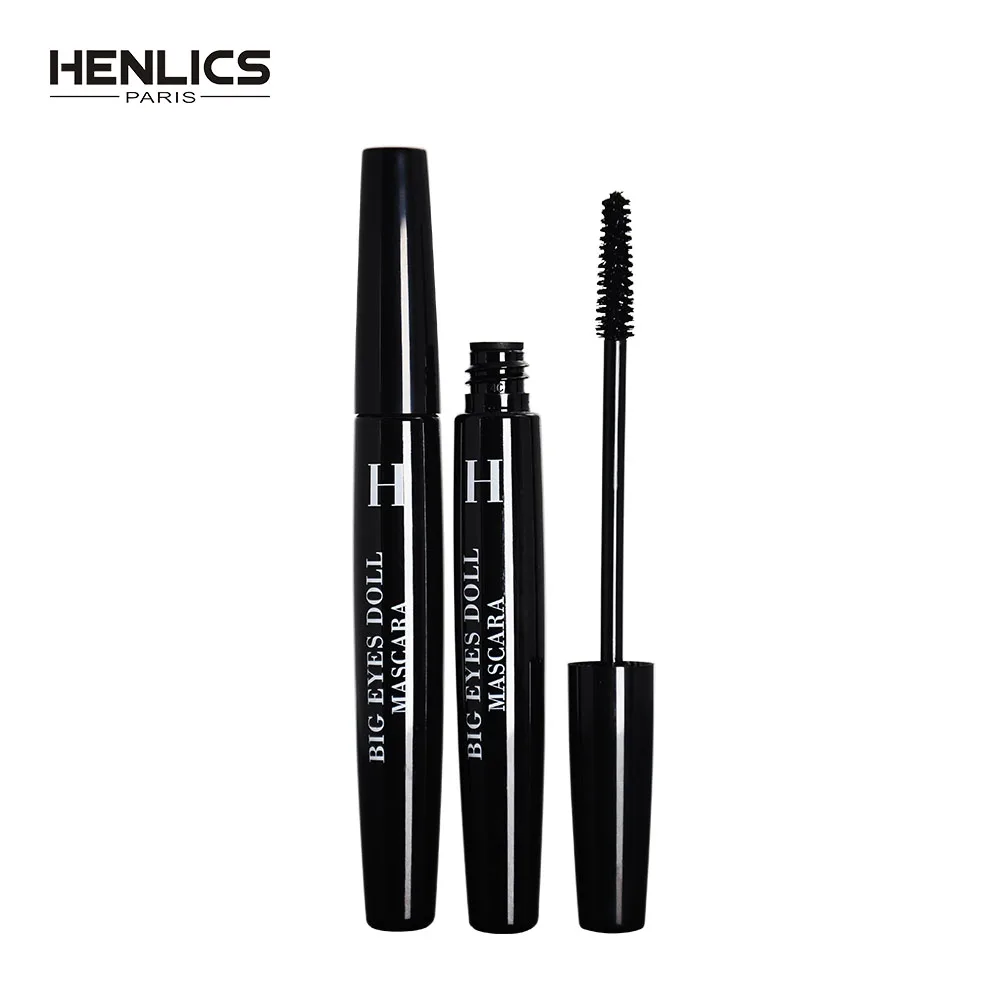 

HENLICS Professional Volume Curled Lashes Black Mascara Waterproof Curling Tick Eyelash Lengthening Big Eye Makeup Mascara