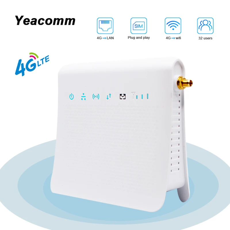 Беспроводной роутер Yeacomm P25 IDU разблокированный 300 Мбит/с 4G для помещения LTE CPE Wi Fi