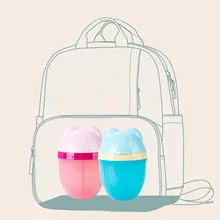 Детский мультяшный контейнер для закусок бутылка для молока трехполосная вращающаяся формула дозатор сухого молока для новорожденных