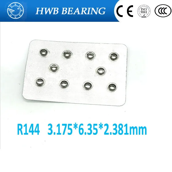 

High Speed dental handpiece bearing R144 3.175*6.35*2.381 MM 3.175X6.35X2.381MM air turbine bearing si3n4 balls inch