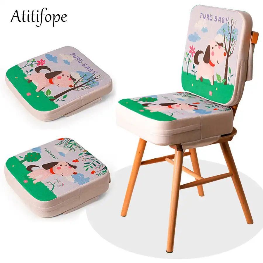 Blue Cat Zicac Kids Portable Chair Increasing Cushion Dismountable Adjustable Toddler Highchair Booster Seat Cushion Travel Dining Seat Pad