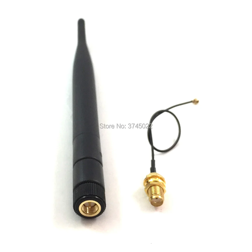 

1pcs 2.4ghz Wifi Antenna 6dbi Omni With Sma Male Connector + Sma Female to u.fl Ipx RF Cable 1.13 15cm for Wireless Wi-fi Router