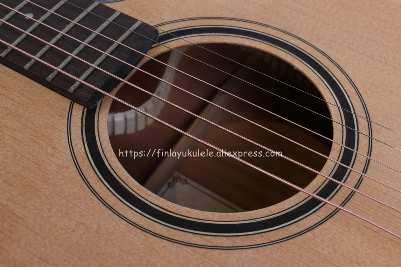 Finlay Cutaway guitar 41 inch guitar acoustic guitar With Solid Spruce top /Mahogany Body + Hard case,chinese guitarras FG-D82CE