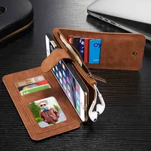 Superior Luxury Leather Case Multi Functional Magnetic Removable Wallet Flip Cover Card Holder For iPhone6 6Plus 6s Plus 5 5s