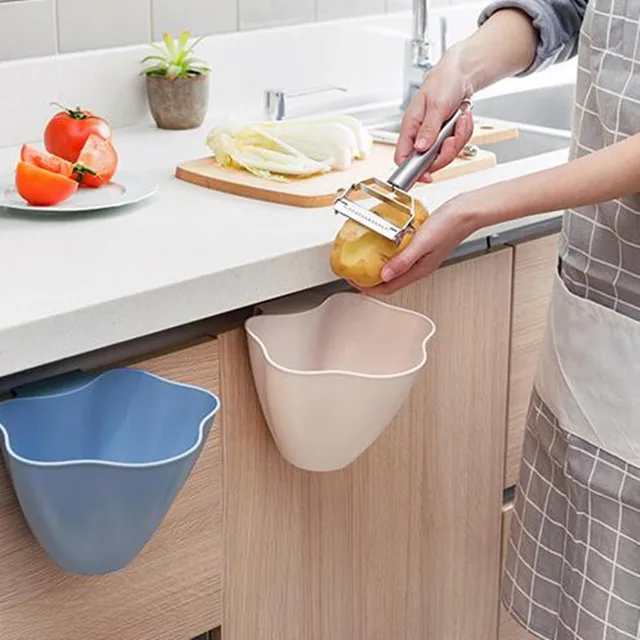Best Quality Hanging cabinet door no cover Trash can bathroom countertop storage box kitchen Hang Type Garbage Holder Best Quality Hanging cabinet door no cover Trash can bathroom countertop storage box kitchen Hang Type Garbage Holder