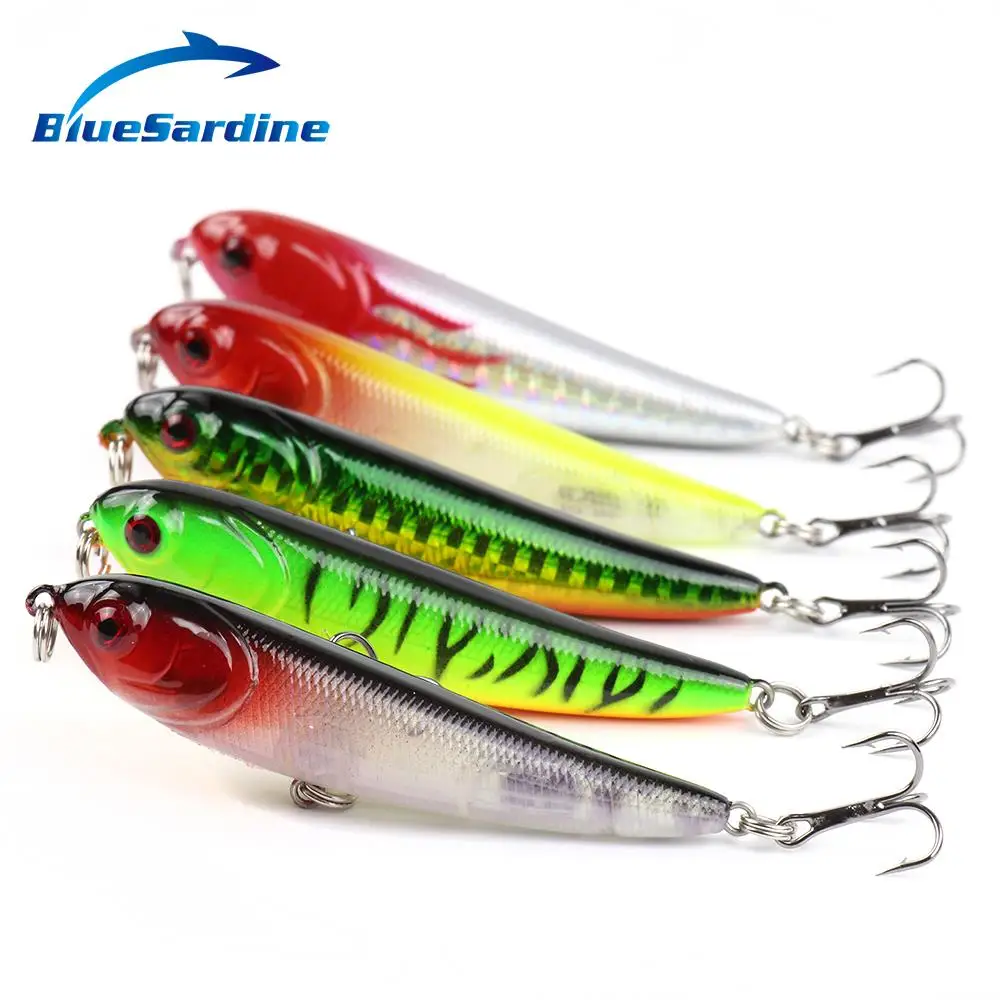 5PCS Fishing Lure Isca Artificial Pencil Lures Hard Bait Pesca for Fishing Fish 8.5CM 6G