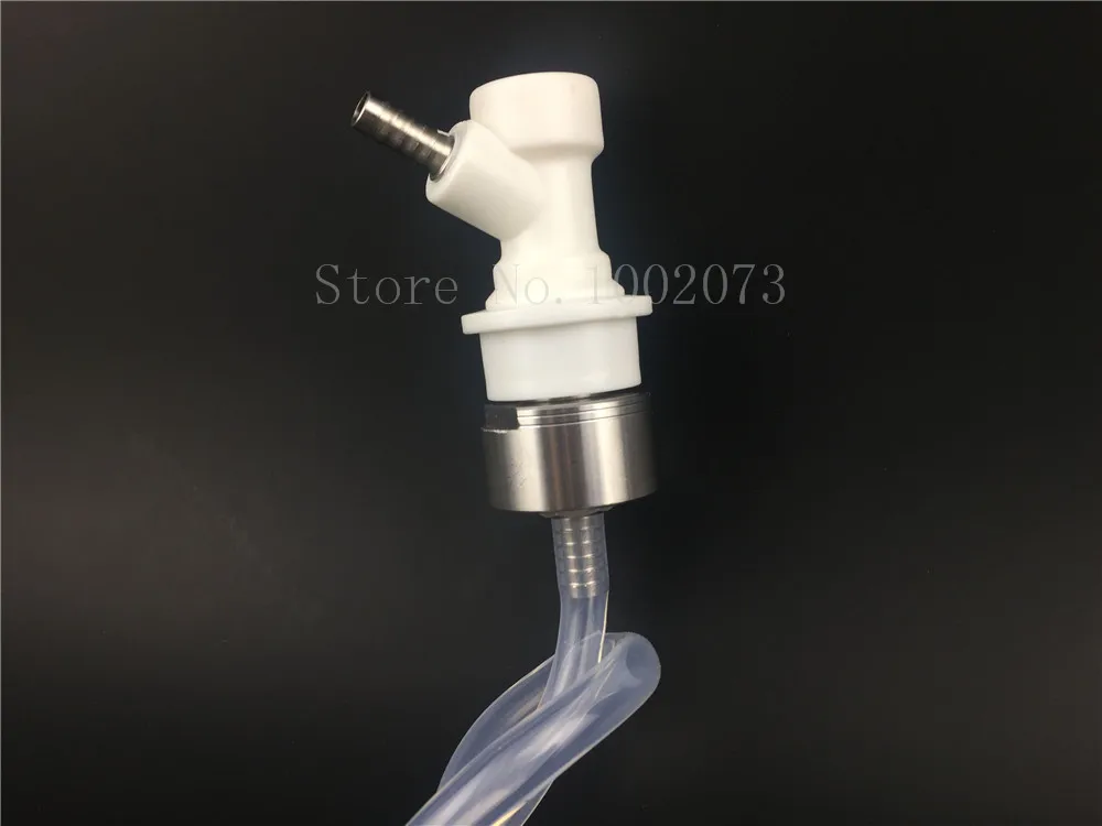 brewing Ball Lock Gas Disconnect Carbonation Cap w 516 Barb Connectors with 1feet silicone tube Homebrew Beer Soda Kegging (3)