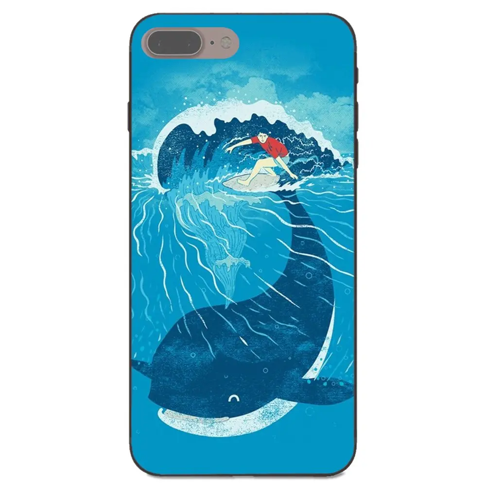 Мультфильм Прекрасный акварельный КИТ шаблон для Samsung Galaxy Note 4 8 9 G313 S3 S4 S5 S6 S7 S8 S9 S10