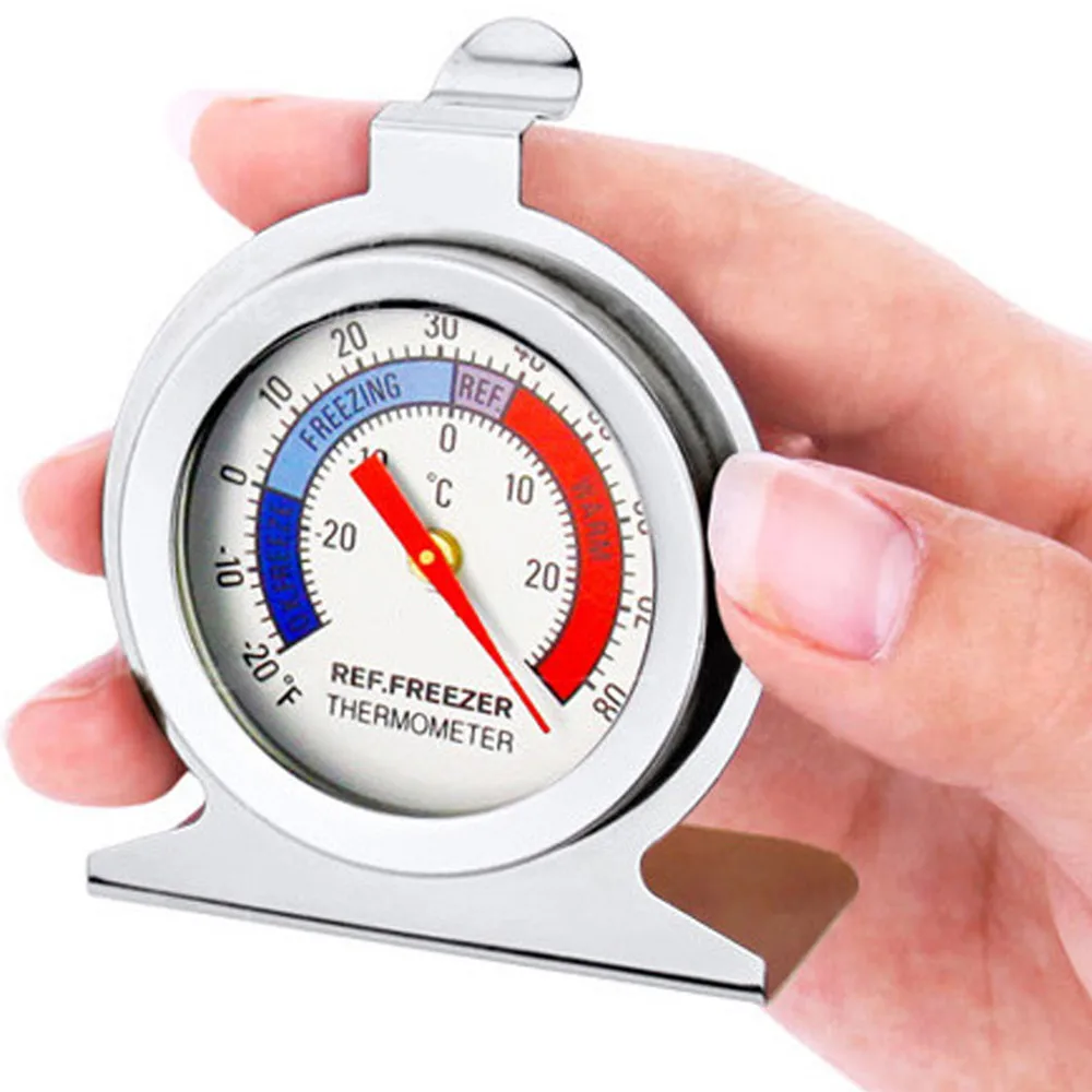 

Classic Dial Fridge Freezer Thermometer Food Meat Temperature Gauge Kitchen Supplies Freezer Thermometer #D