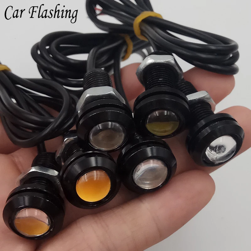 Автомобильные лампы светодиодные орлиный глаз 12V 10 шт./упак. 18/23 MM Led DRL Дневной