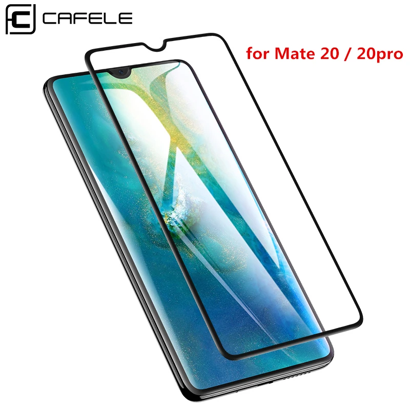 Закаленное защитное стекло CAFELE для Huawei Mate 20 Pro 9H HD прозрачное фиолетовое с полным