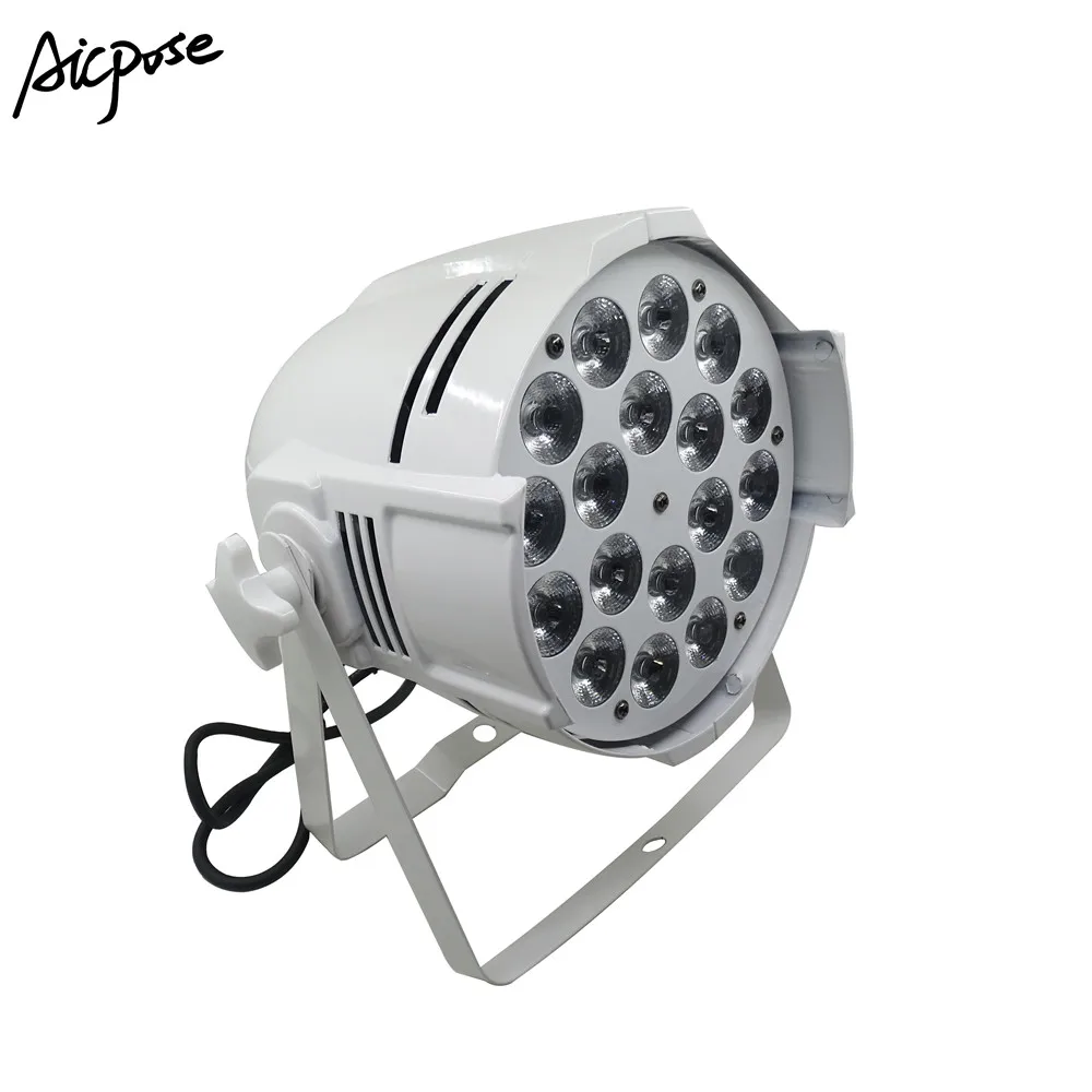 2 шт./лот 18*10 Вт алюминиевый светодиодный прожектор 18x10 RGBW 4в1 LED Par Can 64 dj проектор