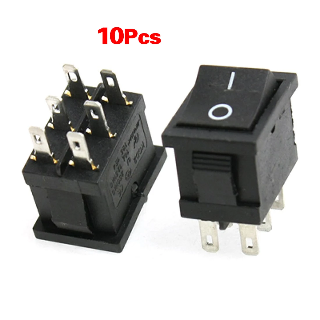 Промо-акция! 10 шт. AC 6A/250V 10A/125V 6 Pin DPDT ВКЛ/вкл 2 положения оснастки в лодке кулисный