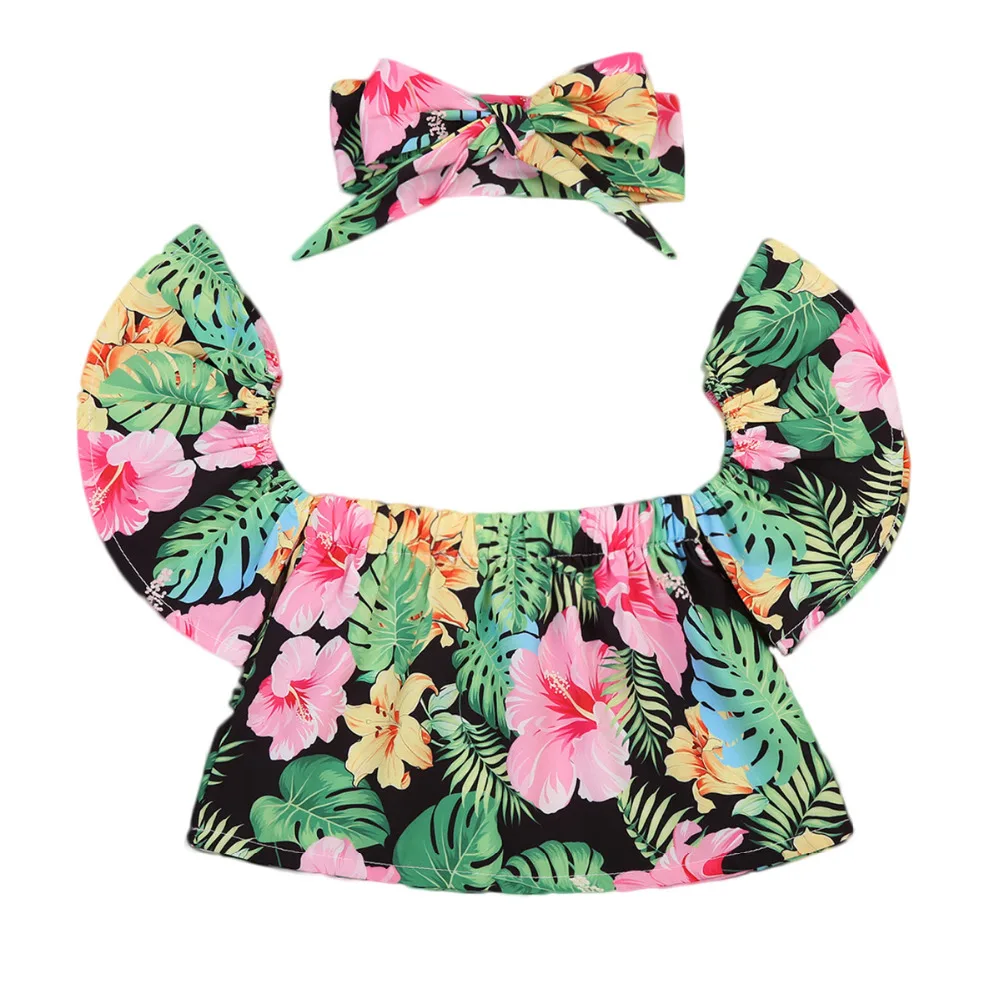 2017 Newest Fashion Toddler Infant Kids Child Baby Girls Off Shoulder