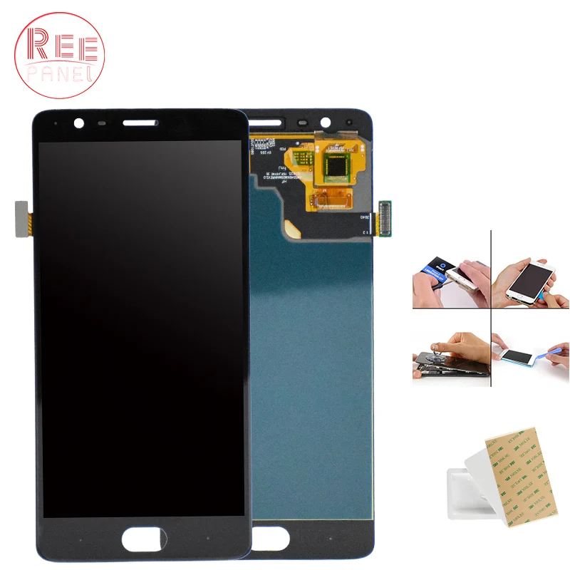 

Amoled For Oneplus 3 A3000 A3003 LCD Display Touch Screen Digitizer Assembly With Frame EU Version For 5.5" shiiping for free
