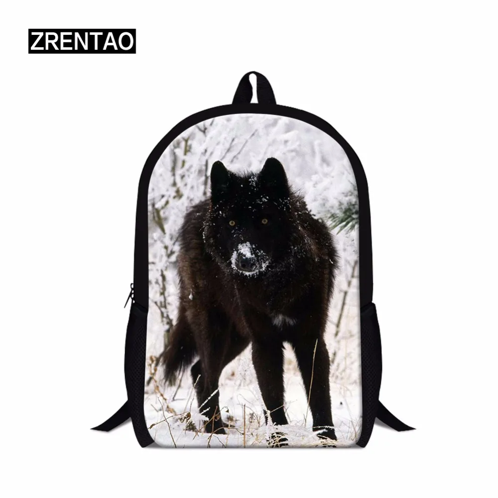 wolf backpack bookbag