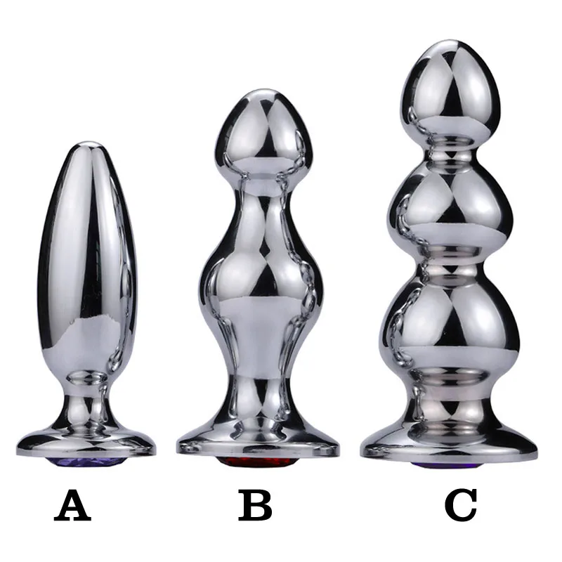 Anal Dilator Metal Butt Plug Heavy Beads Sex Toys For Woman Men Anus Stimulator Expander G Spot Big Buttplug | Красота и здоровье