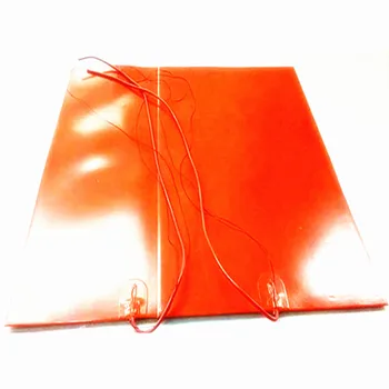 

110VAC 500*800*1.5mm Heat Pad for 3d printer Flexible silicone rubber heater 1500w adhesive 1 side 100k thermistor 1000mm lead